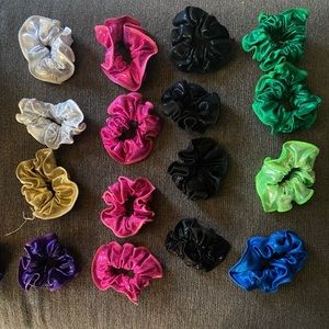 Set of 16 sparkly Dance or Cheer Scrunchies